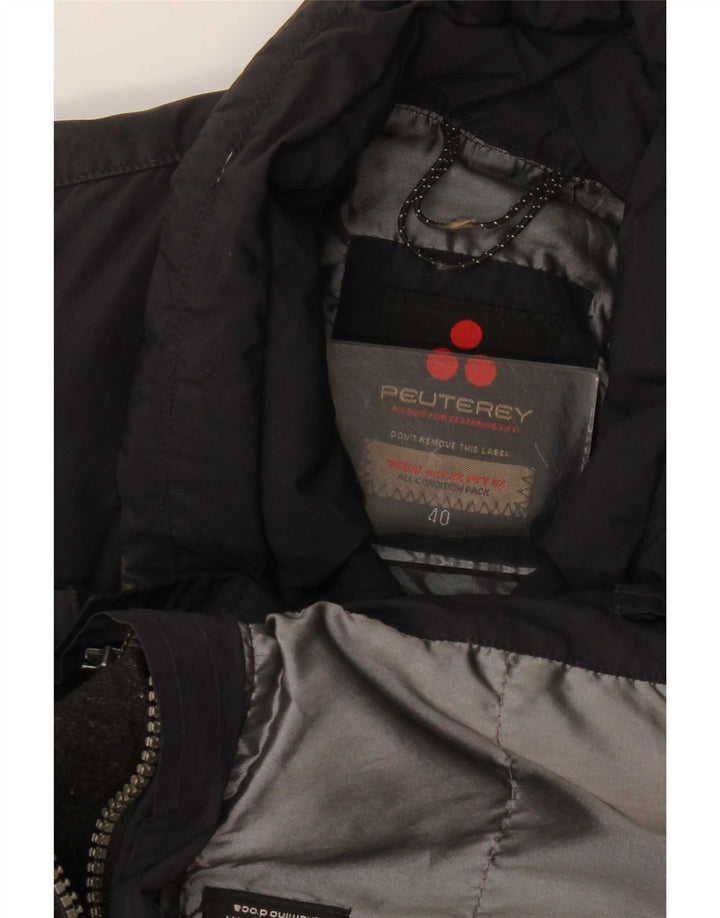 PEUTEREY Chaqueta acolchada para mujer IT 40 Small Azul marino Algodón