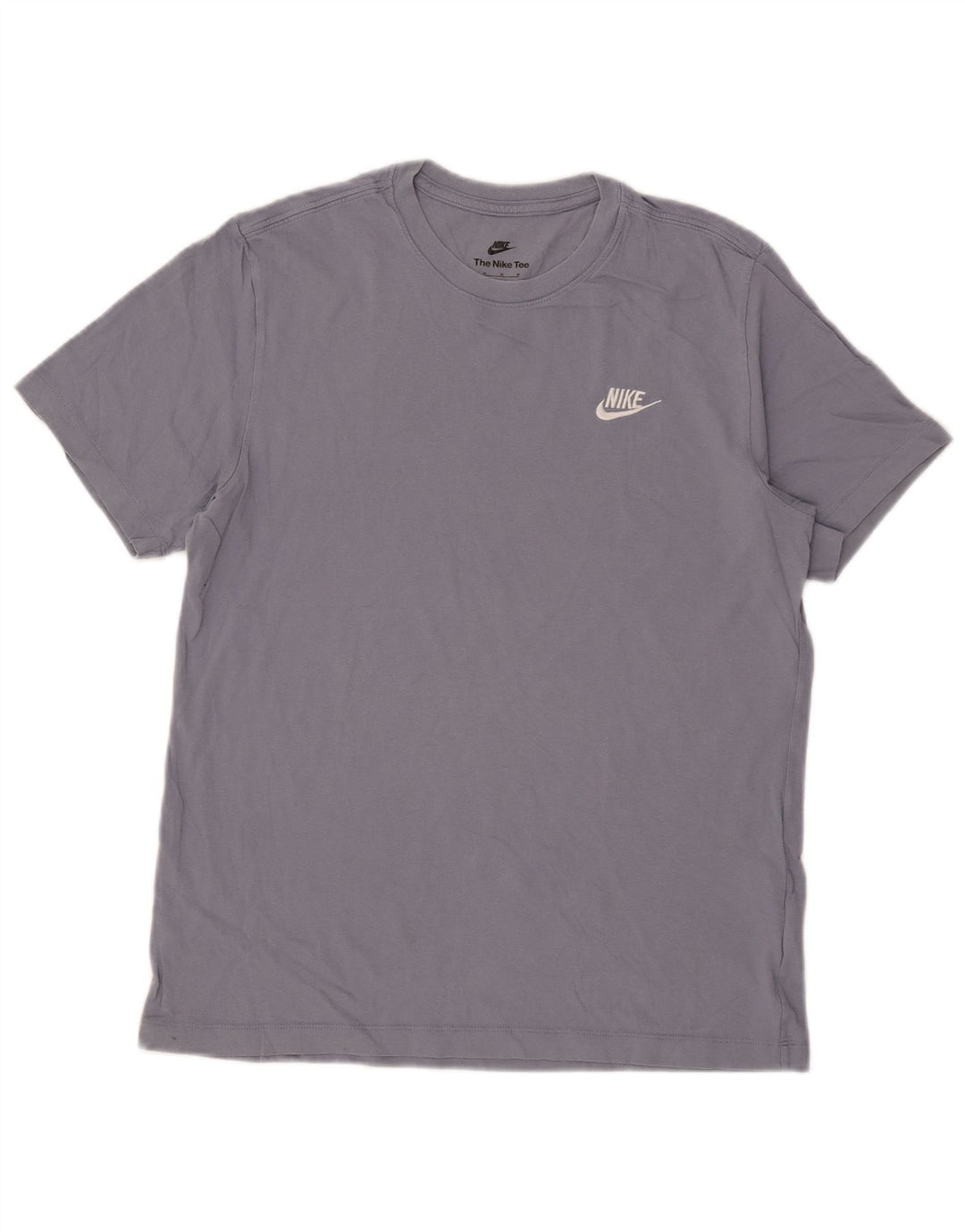 Camiseta Nike Hombre Top Azul Medio Algodón