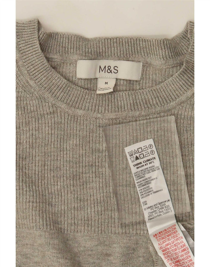 Marks & Spencer Top para mujer de manga larga UK 42 Viscosa gris medio