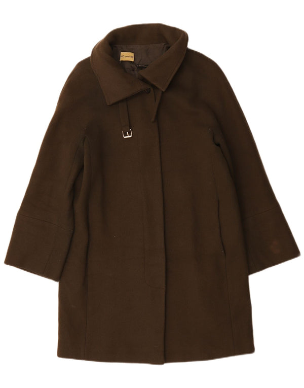 Massimo Dutti Abrigo Oversize Mujer UK 10 Small Lana Caqui