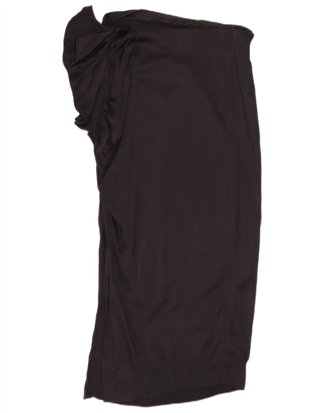 Zara Mujer Falda Midi Mediana W28 Negro