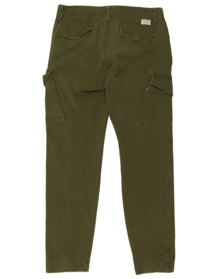 Pantalones Levi's Hombre Slim Cargo W31 L30 Algodón Verde