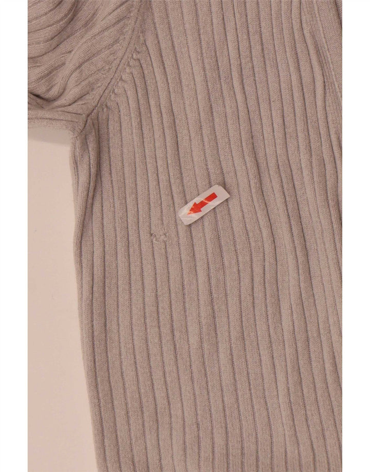 Oasis Suéter tipo cárdigan abierto para mujer UK 42 Viscosa gris medio