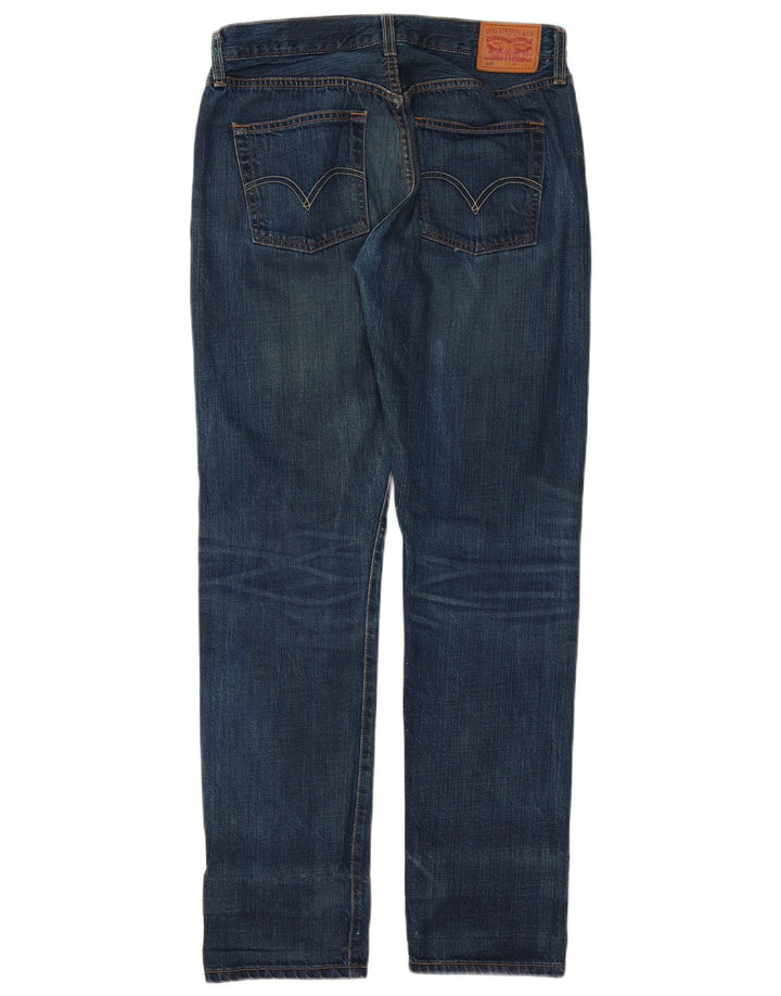 LEVI'S Vaqueros Rectos 501 Mujer W27 L32 Algodón Azul