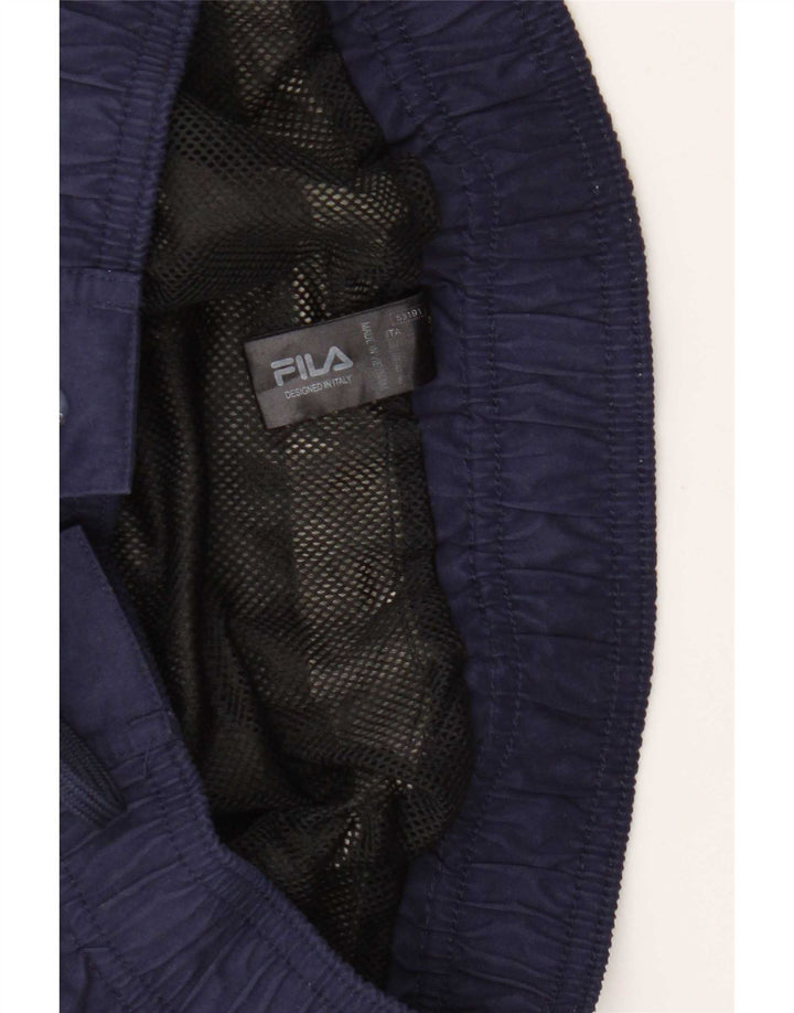 Fila Mens Graphic Bañador Shorts Pequeño Gris Colorblock Poliéster