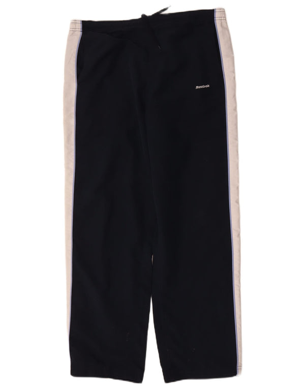 Reebok Pantalones de chándal para mujer UK 44 Large Azul marino Colorblock