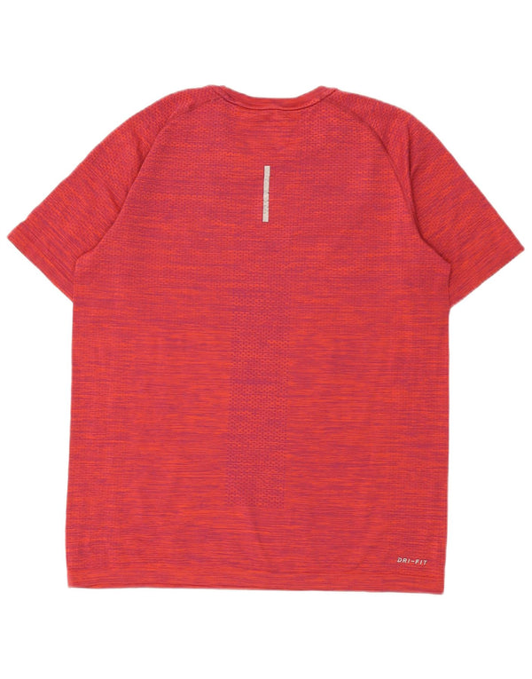 Camiseta Nike Dri Fit para hombre, talla grande, nailon rojo