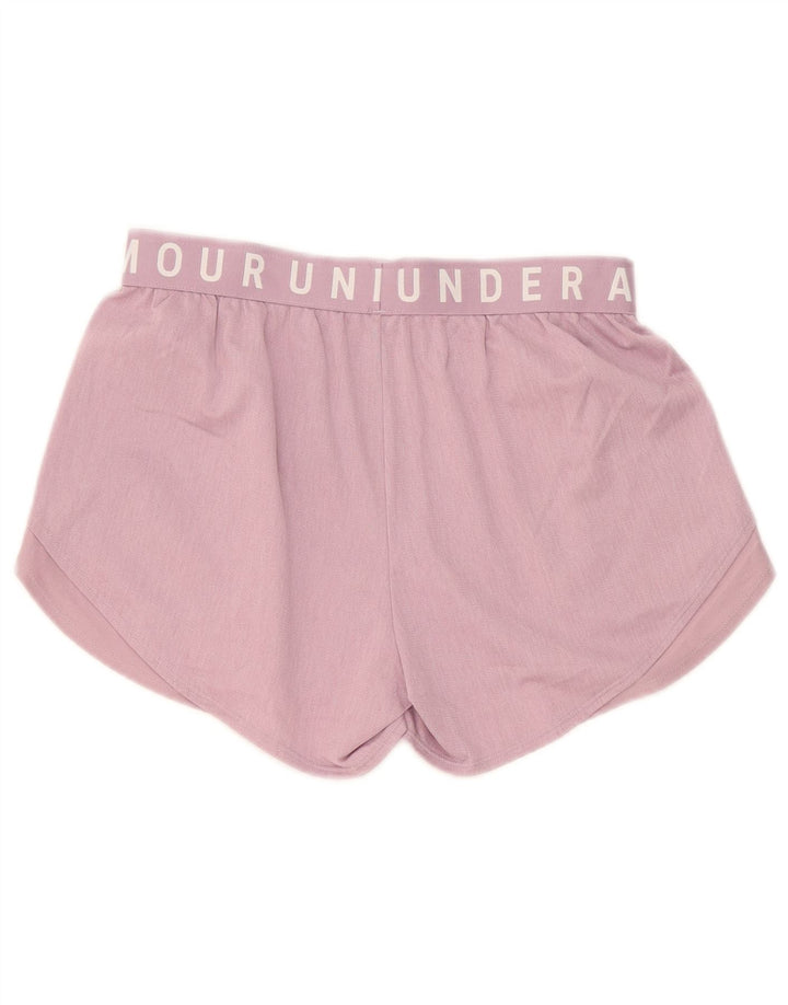 Under Armour Pantalones cortos deportivos gráficos para mujer Reino Unido 10 Pequeño poliéster rosa