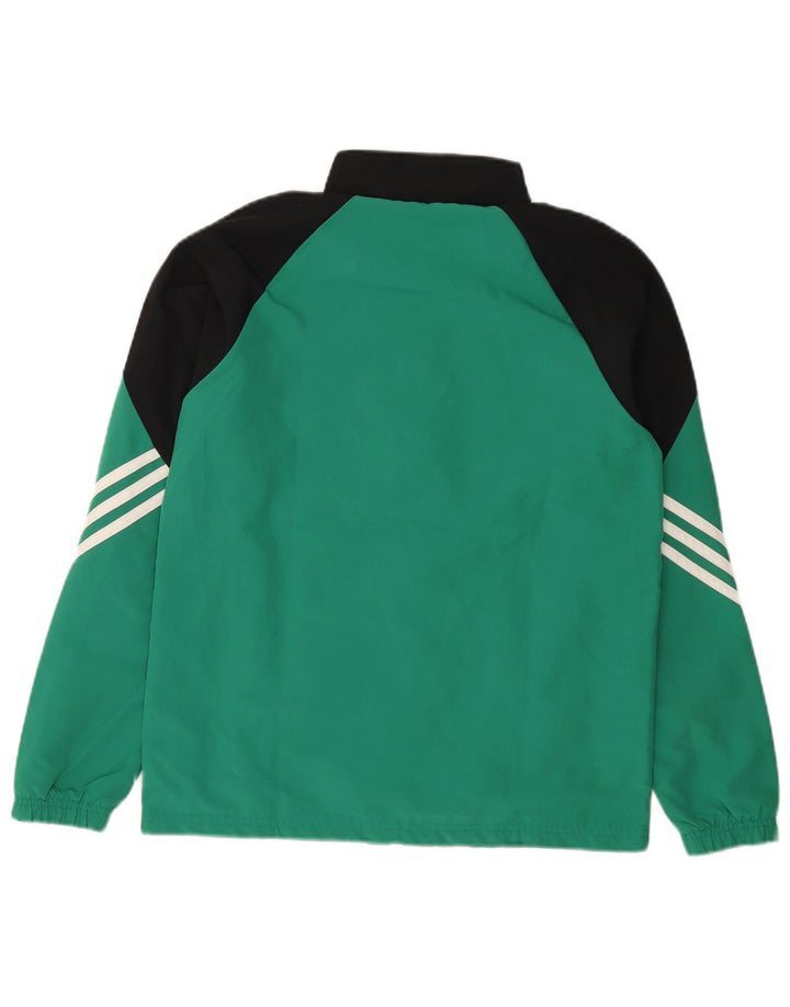 Adidas Chaqueta de chándal para niño 13-14 años XL Verde Colorblock Poliéster