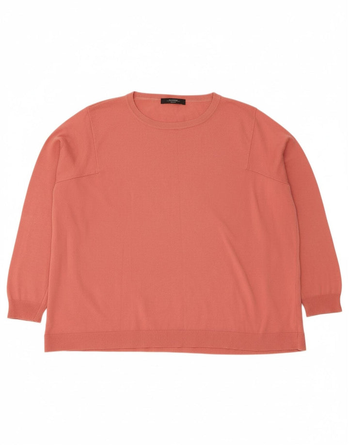 MAX MARA Womens Weekend Crew Neck Jumper Sweater UK 16 Large Pink