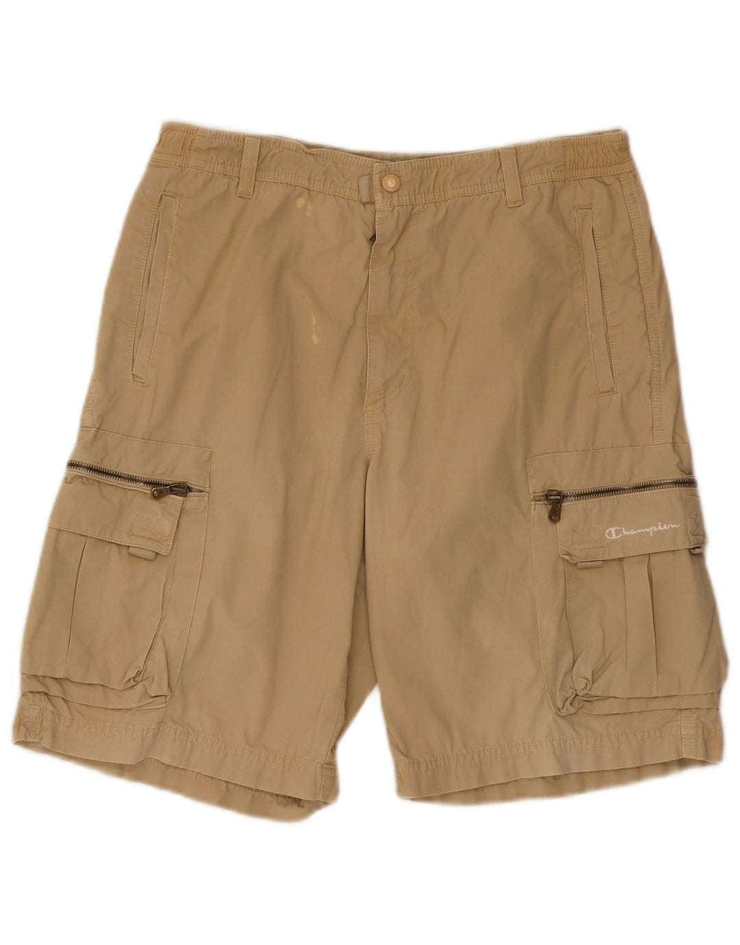 Champion Pantalones Cortos Cargo Para Hombre Mediano W30 Algodón Beige
