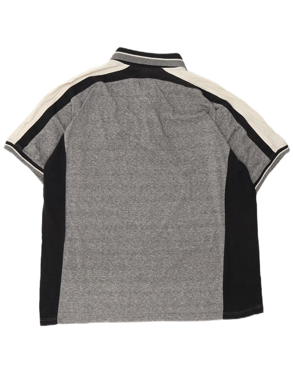 PUMA Polo para hombre XL Gris Colorblock Algodón