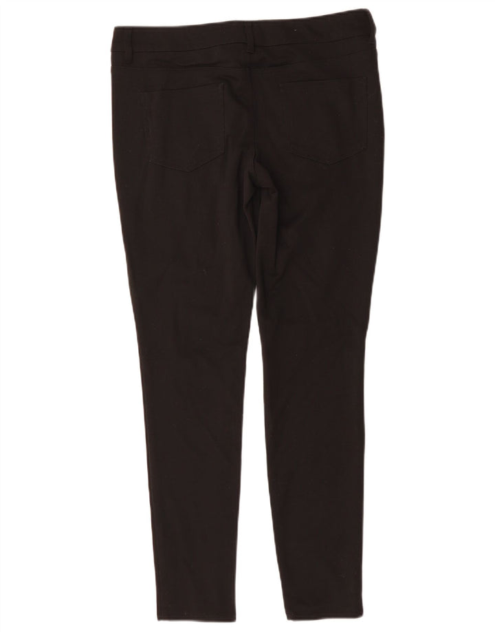 MOSSIMO Pantalones casuales ajustados para mujer US 8 Medium W30 L29 Poliéster negro