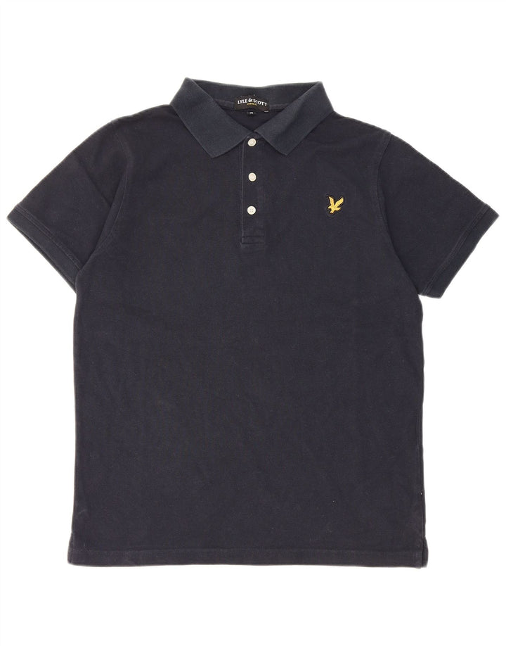 Lyle & Scott Polo para hombre de algodón azul marino mediano