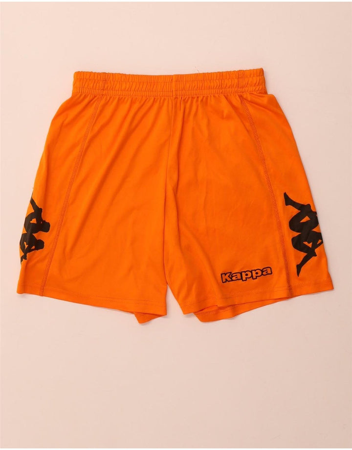 Kappa Mens Graphic Sport Shorts Small Naranja Poliéster