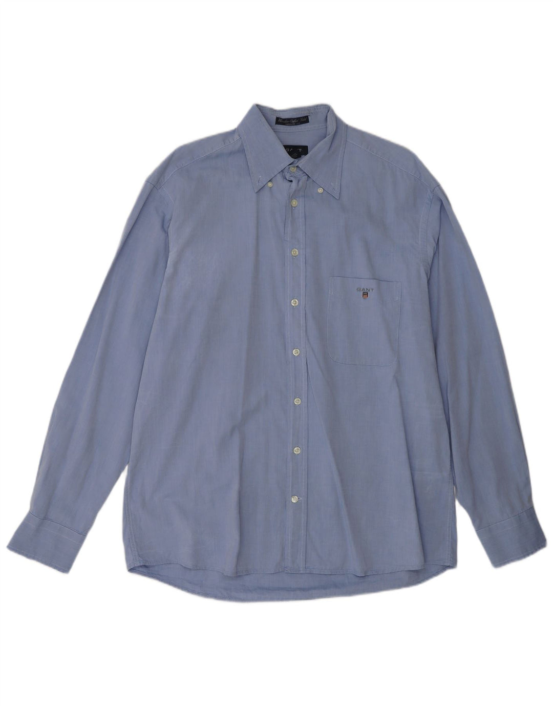 GANT Camisa Regular Fit De Algodón Azul Grande Para Hombre