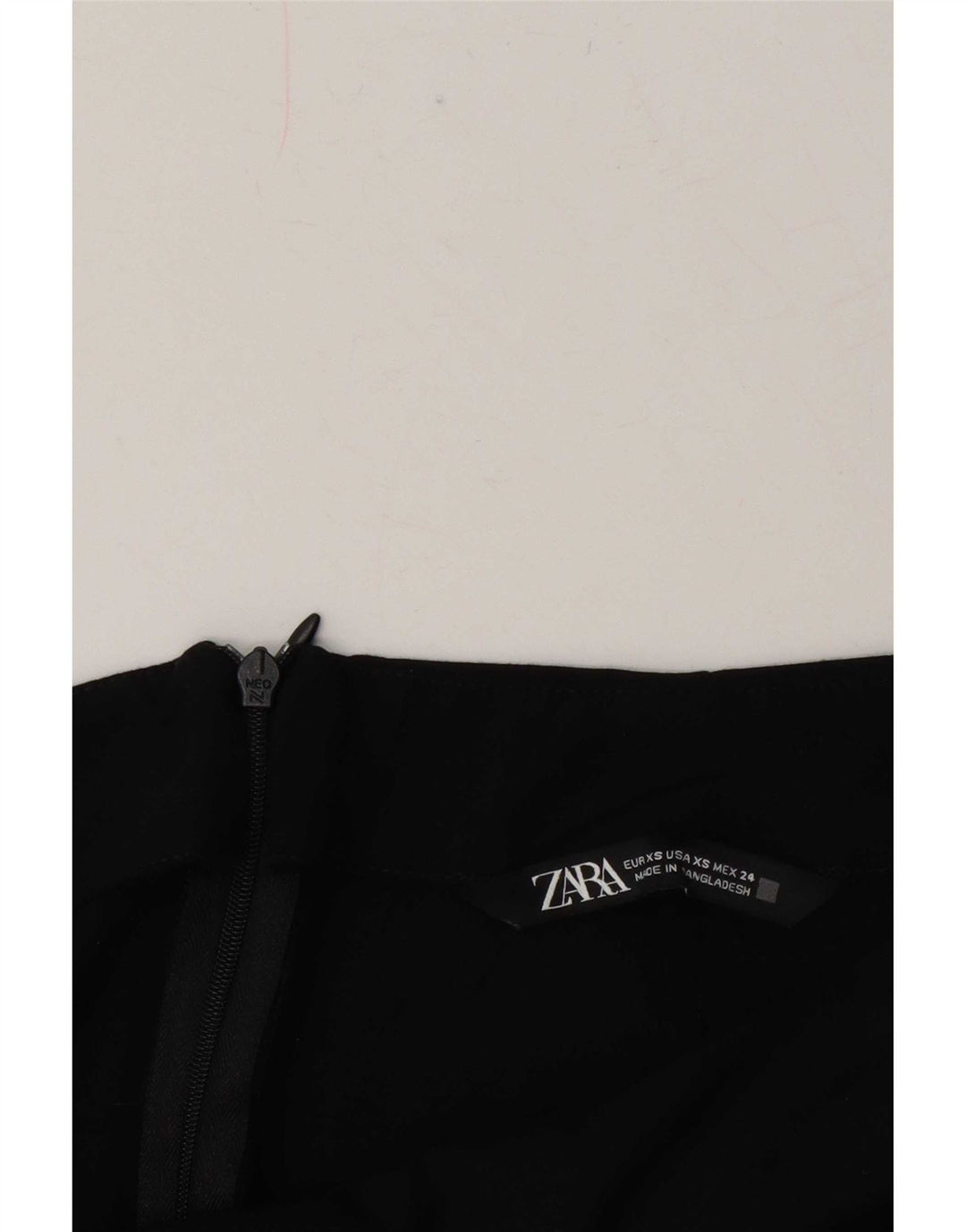 Zara Mujer Falda Midi XS W24 Negro