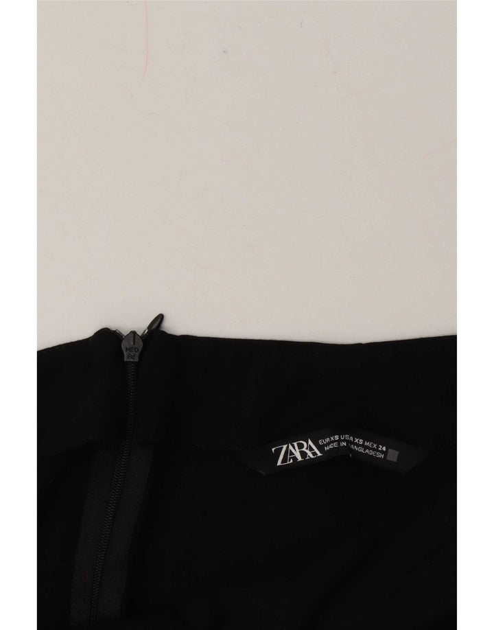 Zara Mujer Falda Midi XS W24 Negro