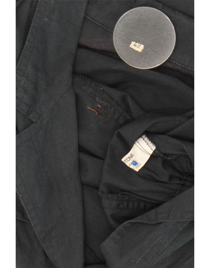 Mono vintage para mujer IT 42 Algodón azul marino medio