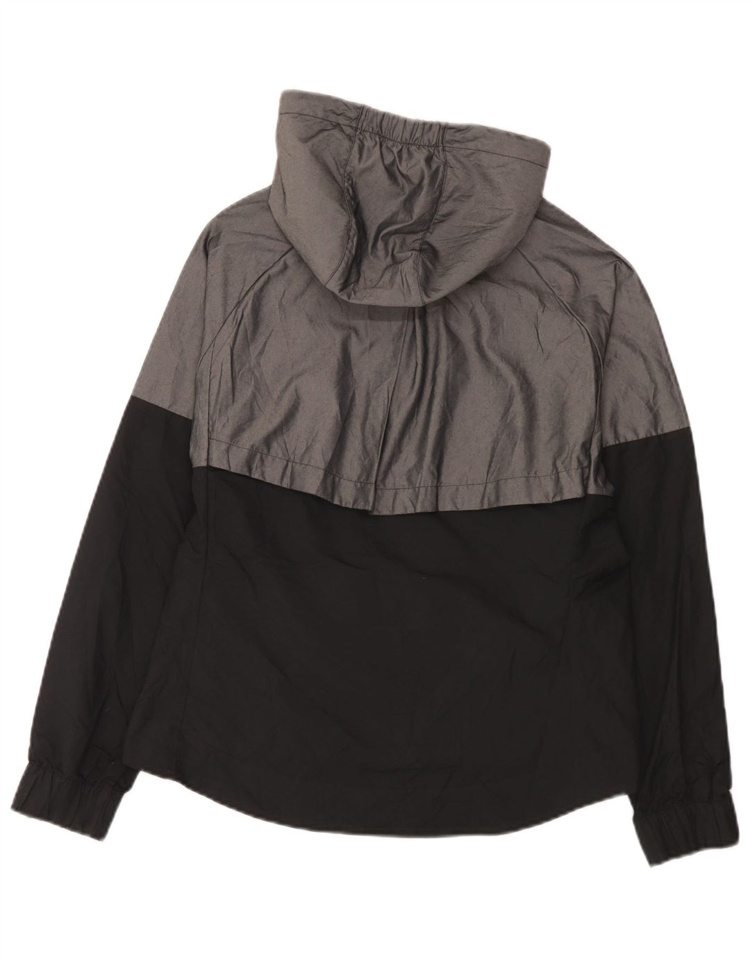 Nike Chaqueta impermeable con capucha para hombre UK 38 Medium Grey Colourblock Nylon