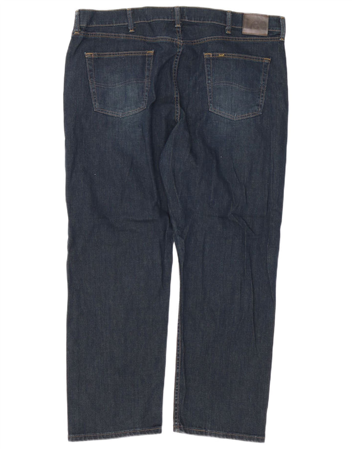 Vaqueros rectos de corte regular para hombre Lee W42 L29 Algodón azul marino