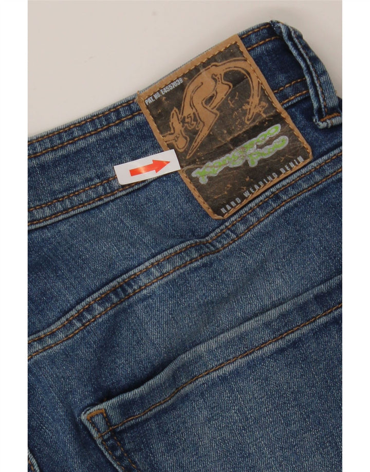 Kangaroo Poo Vaqueros rectos para hombre W36 L32 Algodón azul