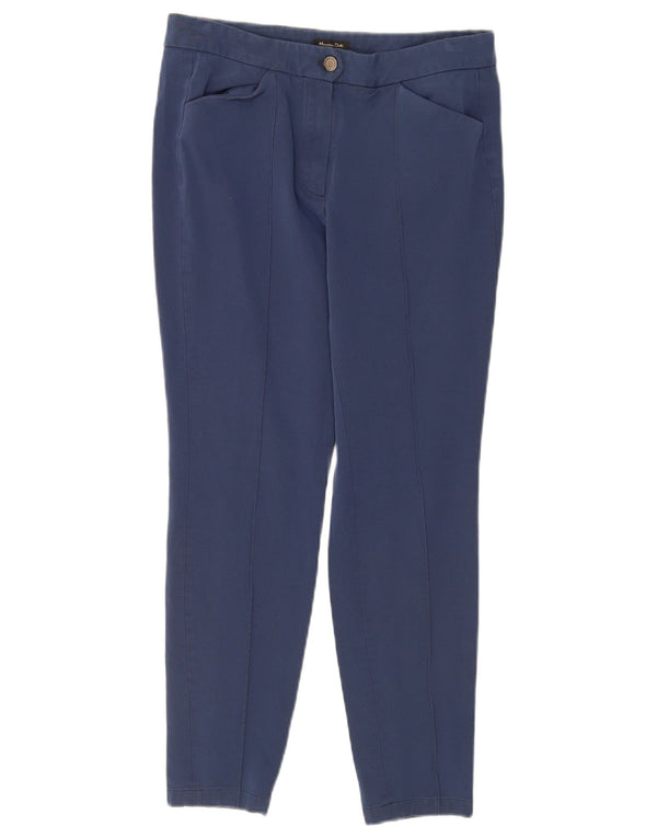 Massimo Dutti Pantalón Corto Pitillo Mujer EU 40 Medium W30 L25 Azul Marino