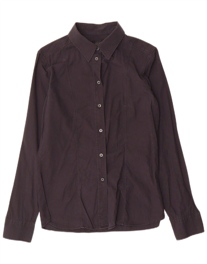 Calvin Klein Camisa para mujer US 8 Mediana Azul Marino Algodón