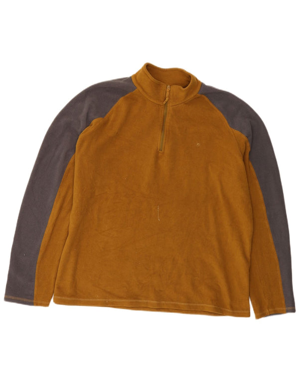 Jersey de forro polar con cremallera y cuello para hombre de Mountain Warehouse 2XL color amarillo