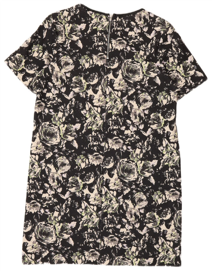 Vestido básico Oasis para mujer UK 44 Poliéster floral negro mediano