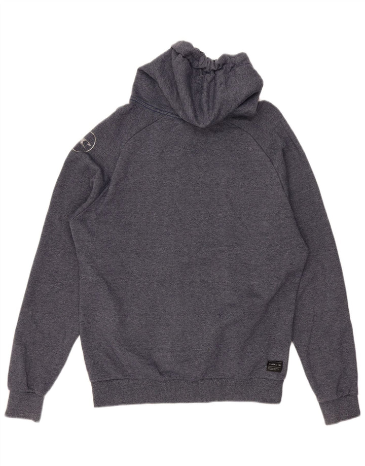 O'NEILL Jersey con capucha gráfica para hombre de algodón azul marino mediano