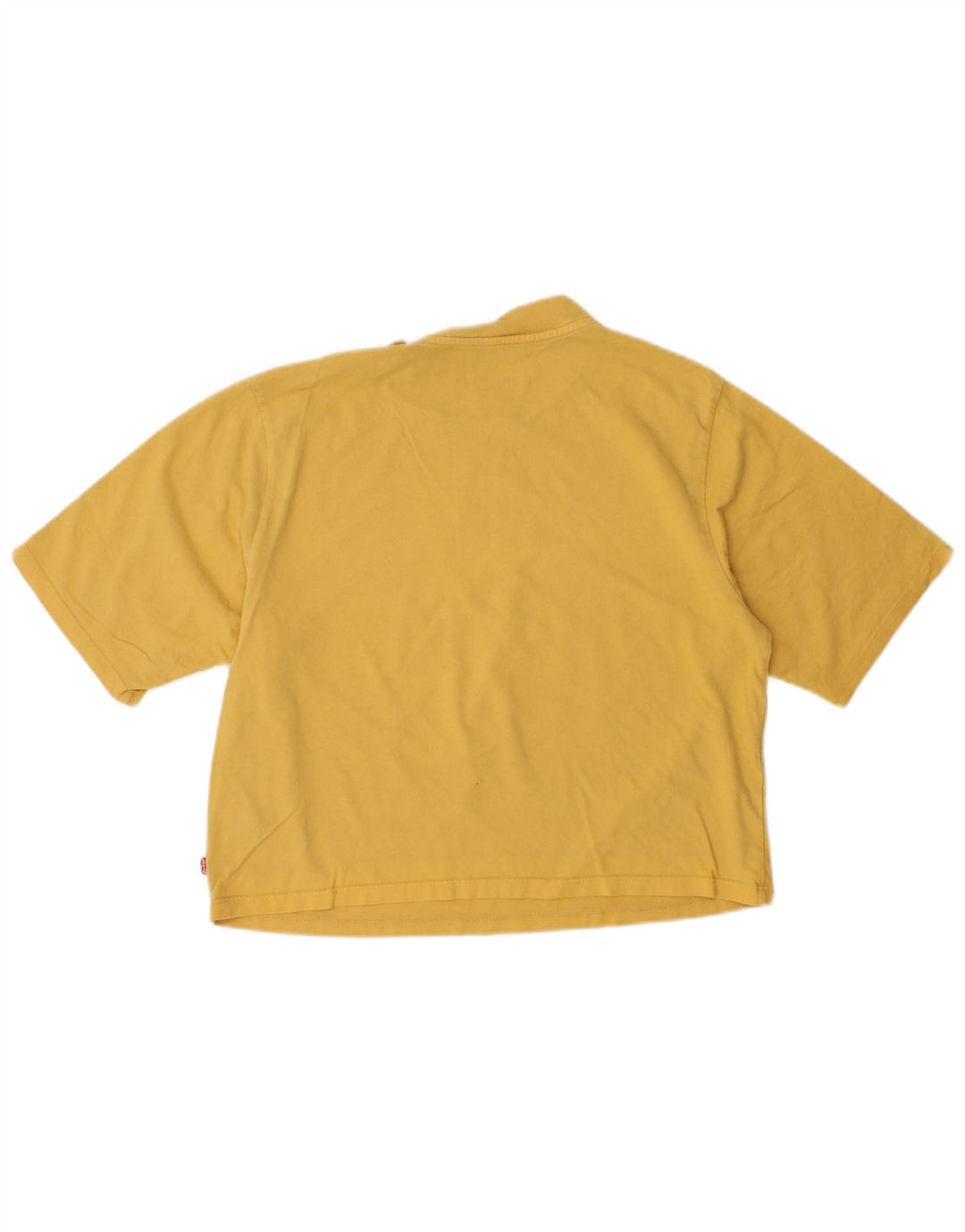 LEVI'S Camiseta corta extragrande para mujer UK 6 XS Algodón amarillo