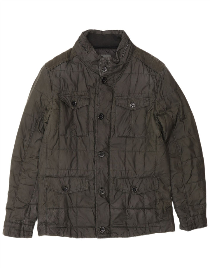 ZARA Mens Padded Jacket UK 40 Large Green
