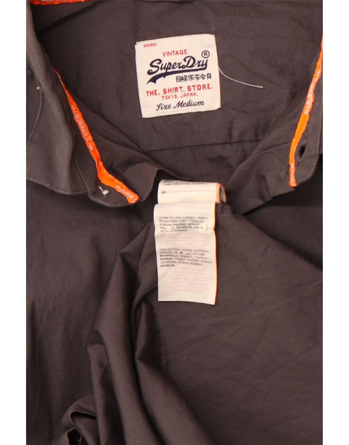 Camisa SUPERDRY Hombre Algodón Gris Medio