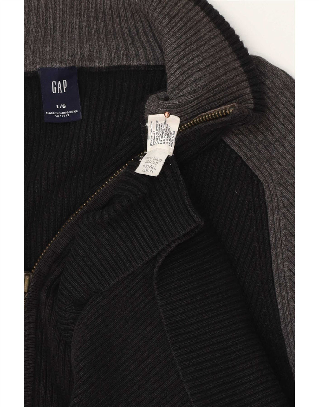 Gap Cárdigan De Algodón Negro Grande Para Hombre