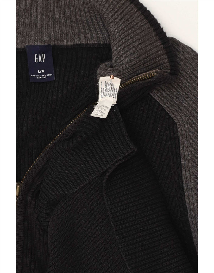 Gap Cárdigan De Algodón Negro Grande Para Hombre