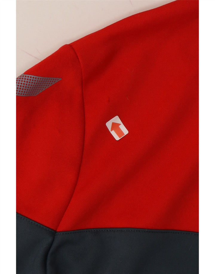 HUMMEL Boys Graphic Tracksuit Top Jacket 15-16 Years Grey Colourblock Vintage Hummel and Second-Hand Hummel from Messina Hembry 