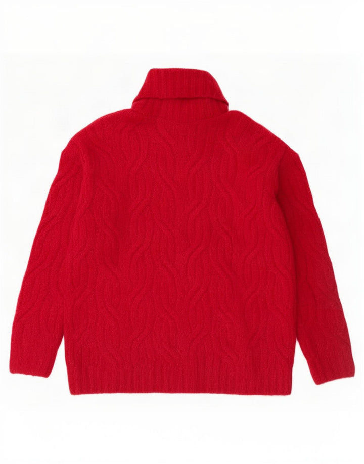 Marks & Spencer Jersey extragrande con cuello vuelto para mujer UK 6 XS Rojo