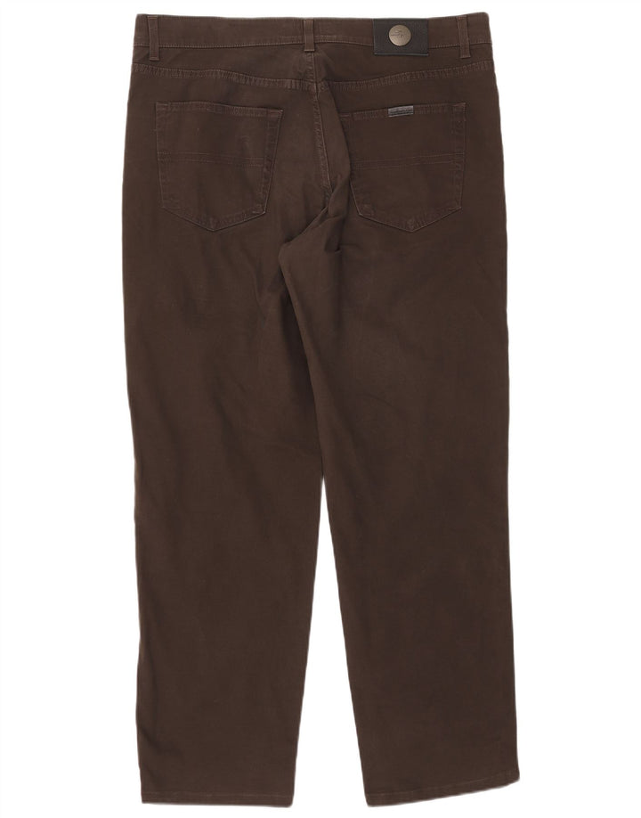 TRUSSARDI Vaqueros rectos para hombre W40 L30 Marrón Algodón