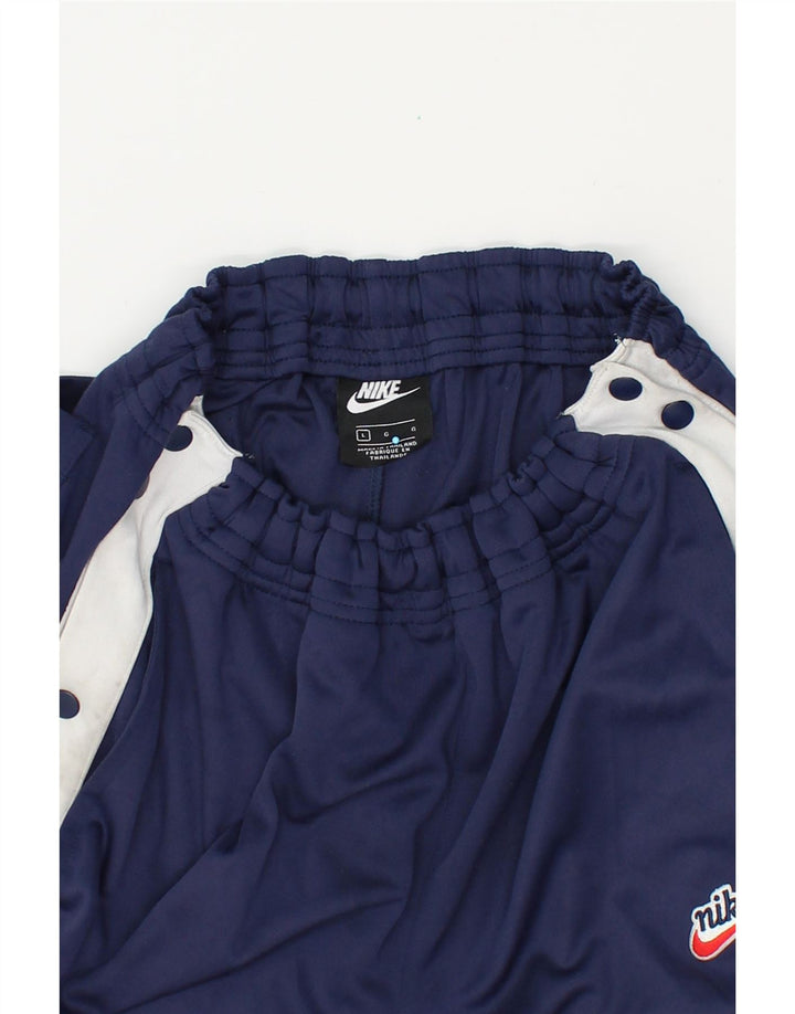 NIKE Hombre Pantalones de chándal Joggers Large Azul Marino Colorblock Poliéster