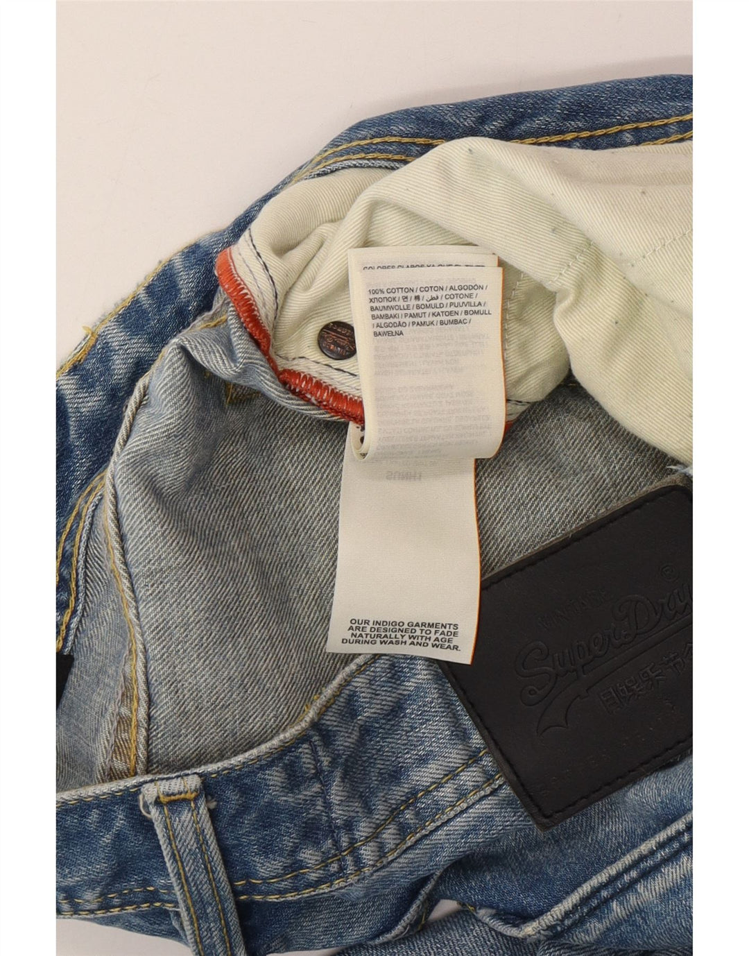 Superdry Vaqueros Sueltos Para Hombre W30 L32 Algodón Azul