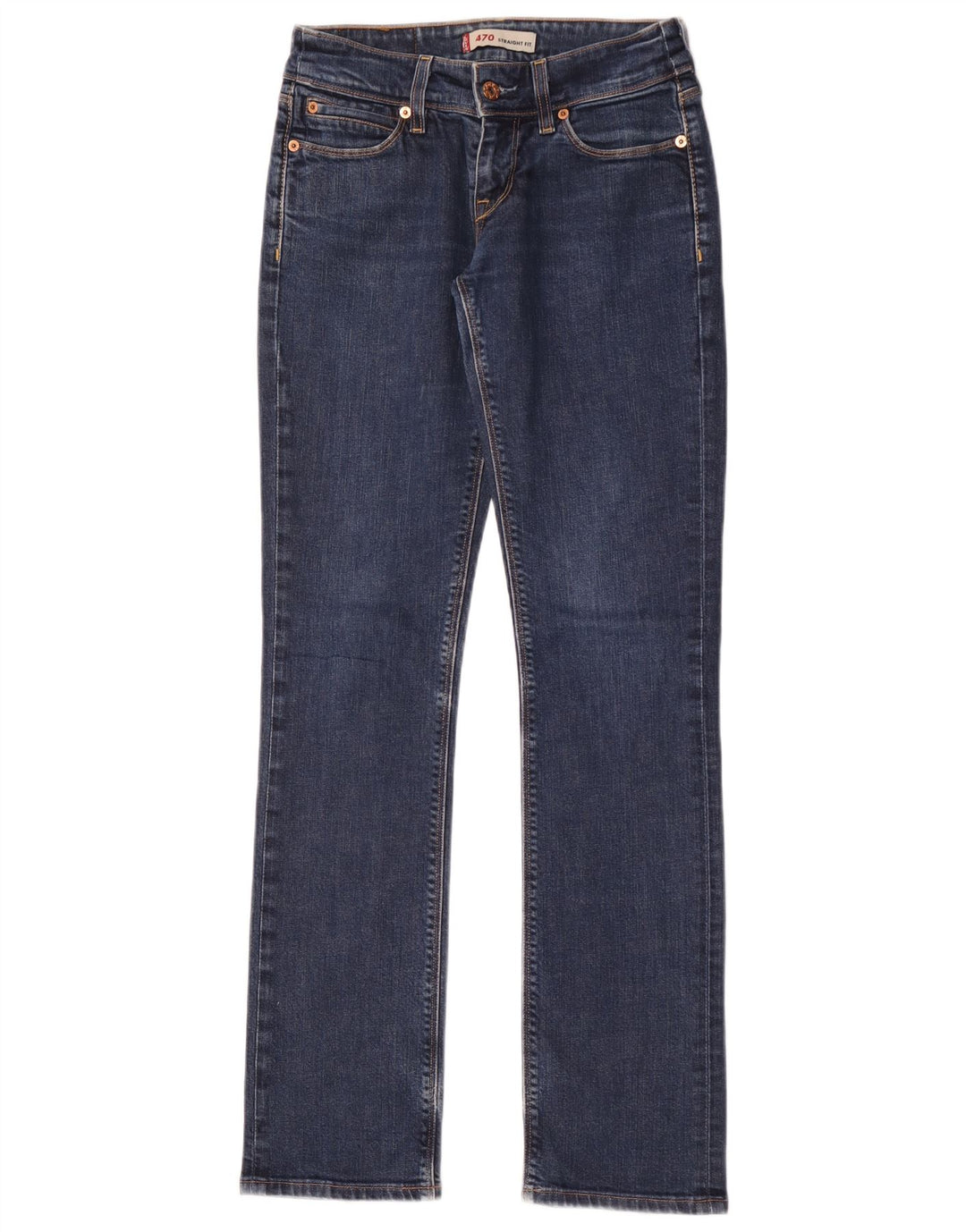 Vaqueros Levi's Mujer 470 Rectos W28 L34 Algodón Azul
