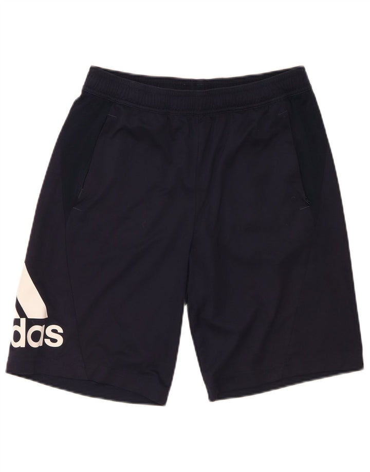 Adidas Pantalones cortos deportivos Aeroready Graphic para niños 15-16 años Azul marino Poliéster