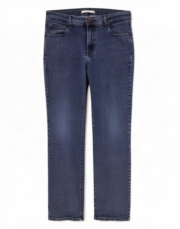 Vaqueros Levi's Mujer 505 Rectos W31 L30 Algodón Azul Marino