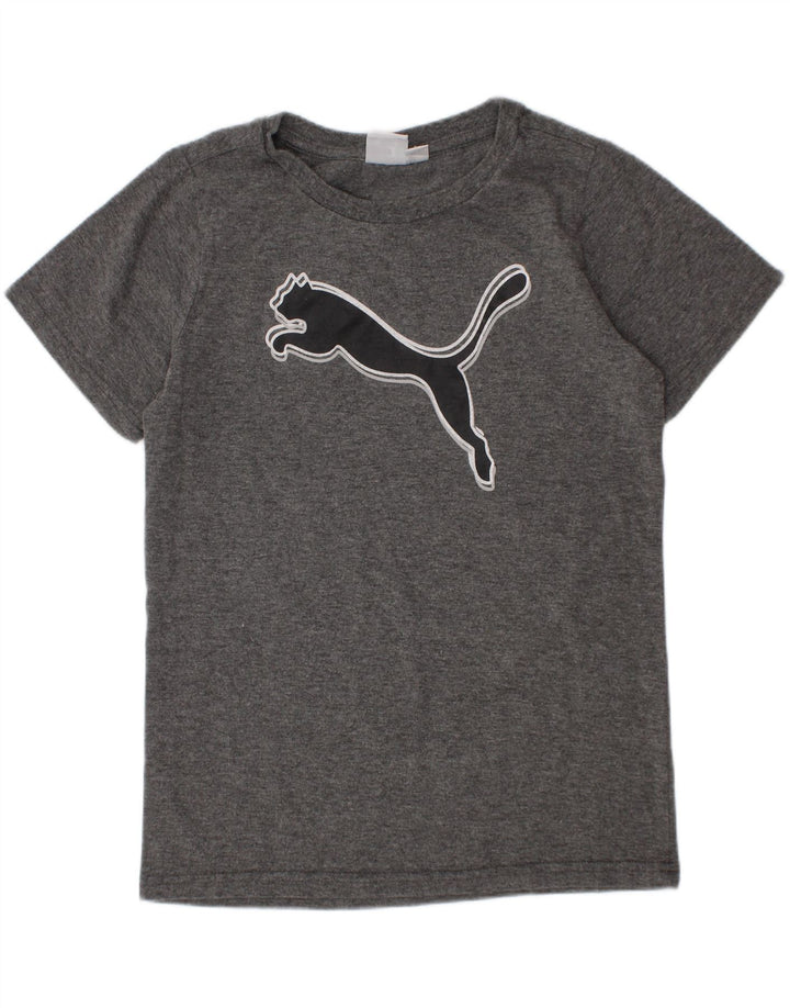 Puma Camiseta gráfica para niño 7-8 años Gris