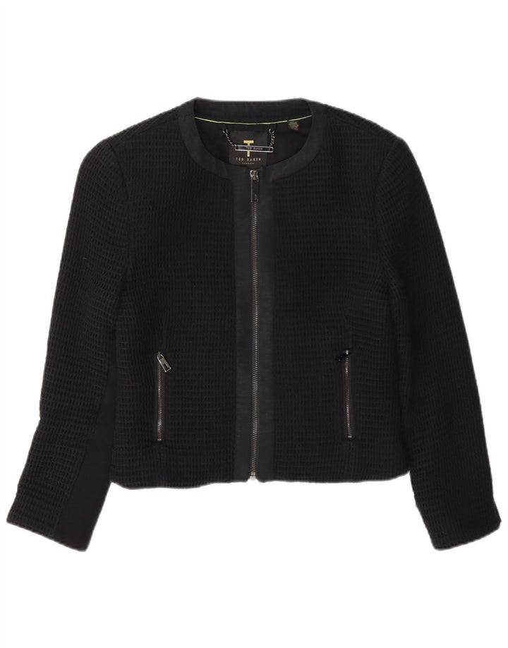 Ted Baker Chaqueta Bolero para Mujer Talla 1 XS Algodón Negro