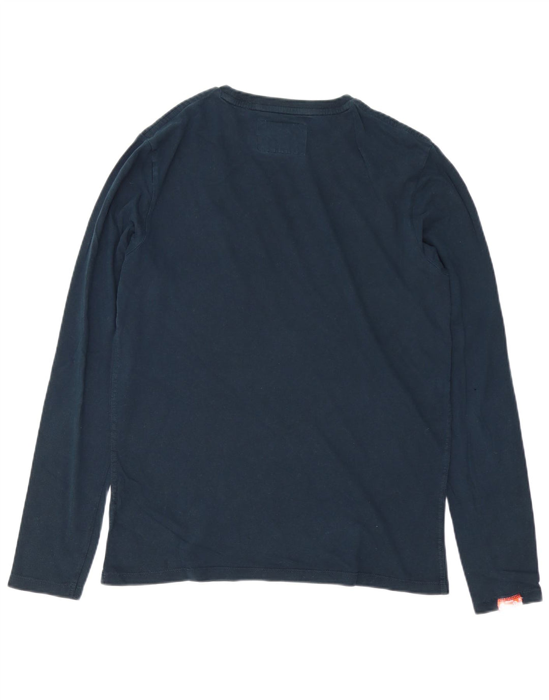 SUPERDRY Hombre Top Manga Larga Grande Azul Marino