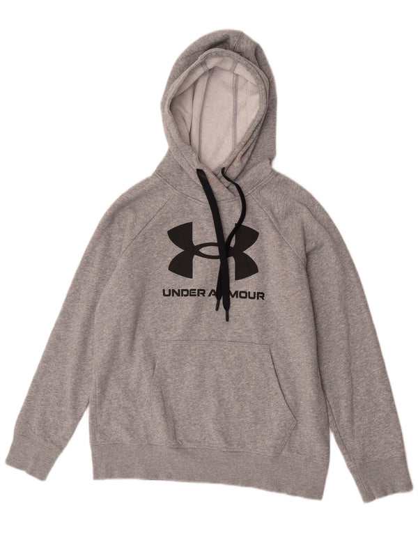 Under Armour Jersey con capucha extragrande gráfico para mujer Reino Unido 10 Pequeño algodón gris