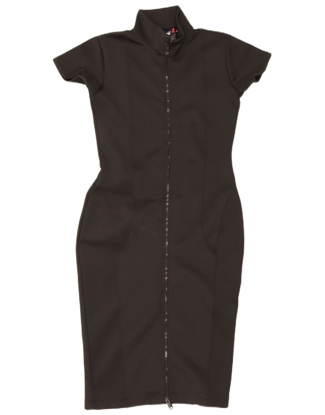 Mistral Vestido ajustado gráfico para mujer UK 44 Poliéster negro grande
