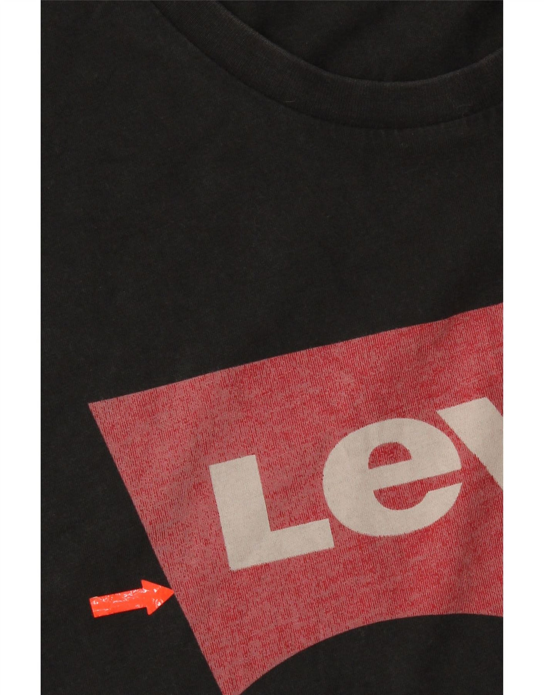 Levi's Camiseta gráfica para hombre Top XL Algodón negro